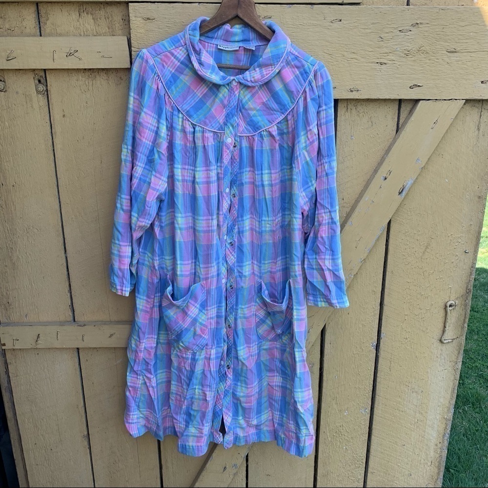 Vintage Appleseed House Dress Gown Cottagecore XL